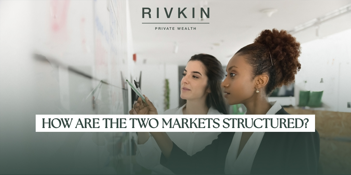how are the Australian and US stock markets structured?
