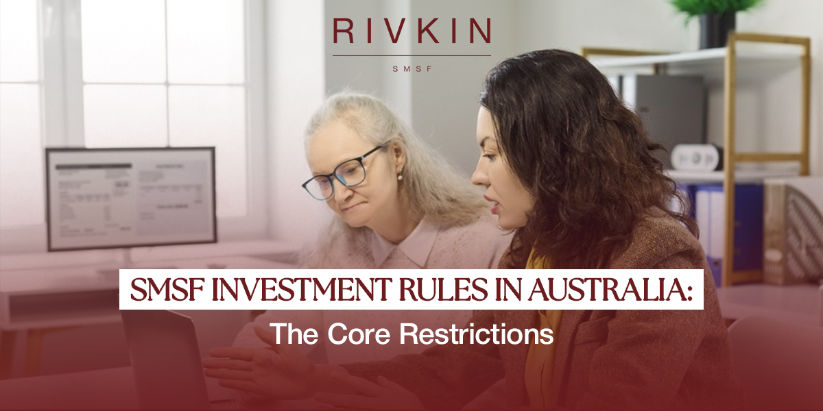 Advisor explaining SMSF investment rules in Australia.